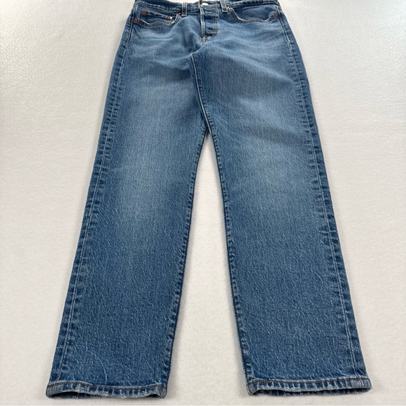 Levi's Denim - Levi's Wedgie Button Fly Jeans Women's size 28 Medium Faded Blue Denim Big E